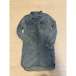 Gap Kids L (10-12) Chambray Button Down Dress